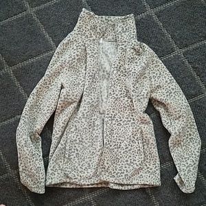 Cheetah Print Fleece Zip Up